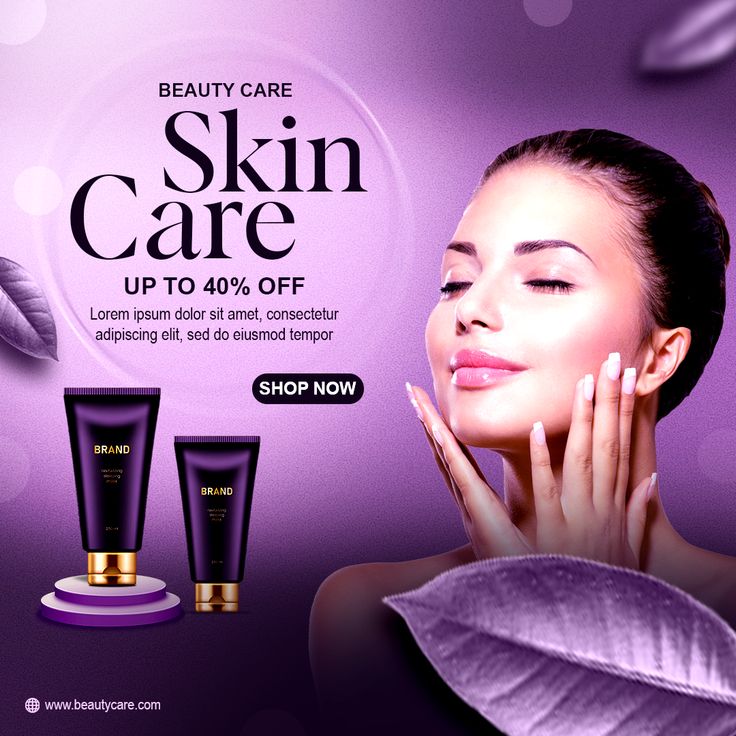 social media post design for skin care social media design product post design